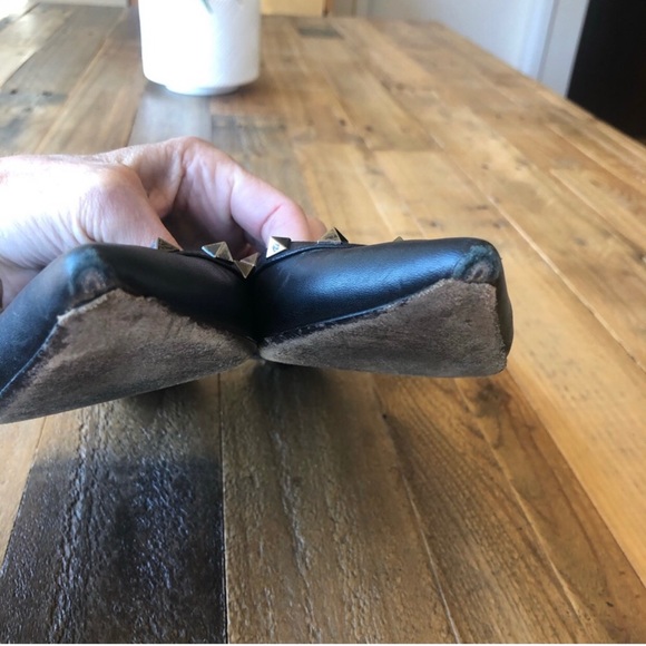 Valentino Garavani Rockstuds noir Ballerina flats size 8 - Picture 5 of 10